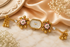 KamlaArt Traditional Kashmiri Watch for Women, Gold-Plated Bracelet Watch for Women with Red Stone & Ghungroo,Bridal & Wear Jewelry Watch