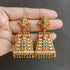 Beautiful and viral Meenakari work kopuram Jhumkas.