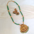 One Gram Gold Lakshmi Motif Long Haram Set