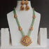 Green Beaded Lakshmi Haram