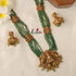 Elegant Onyx Beads Lakshmi Haaram